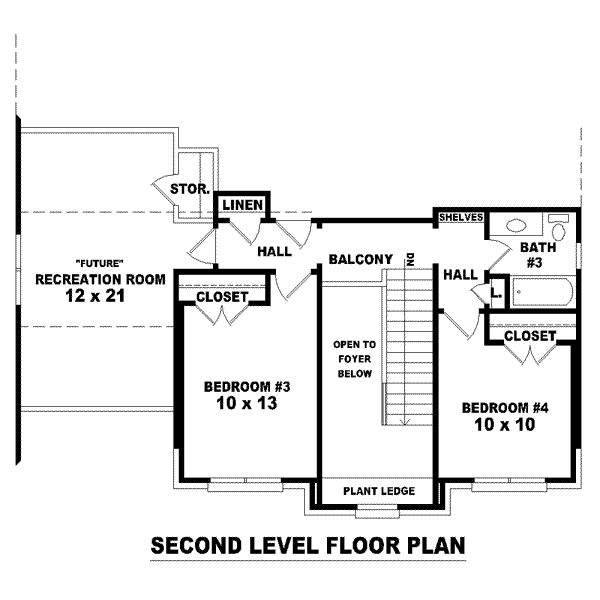 upper floor house blueprint