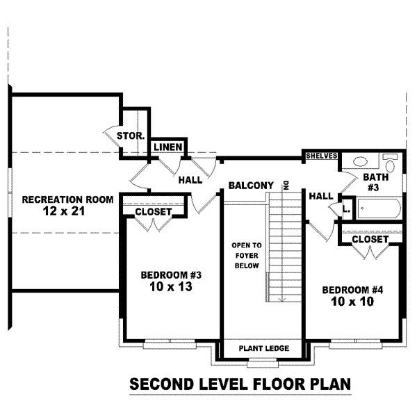 upper floor house blueprint