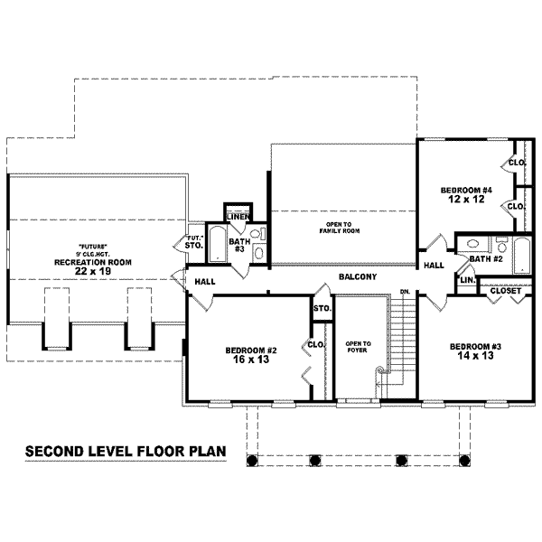 upper floor house blueprint
