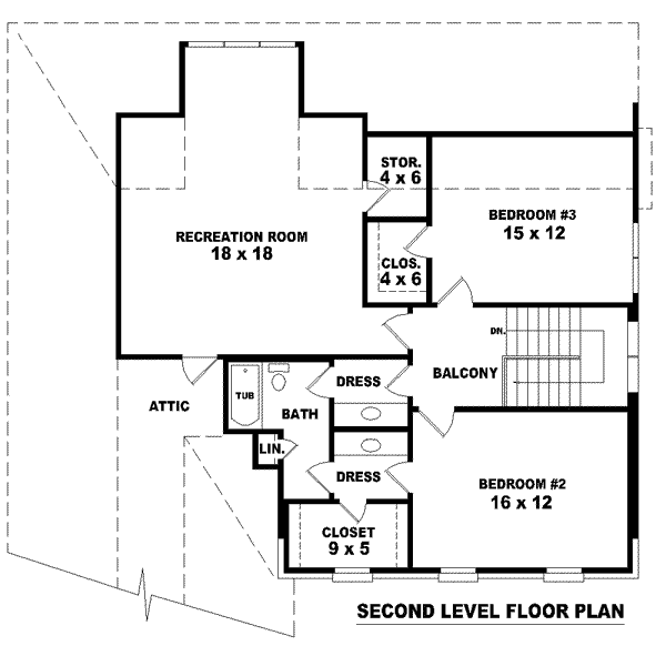 upper floor house blueprint