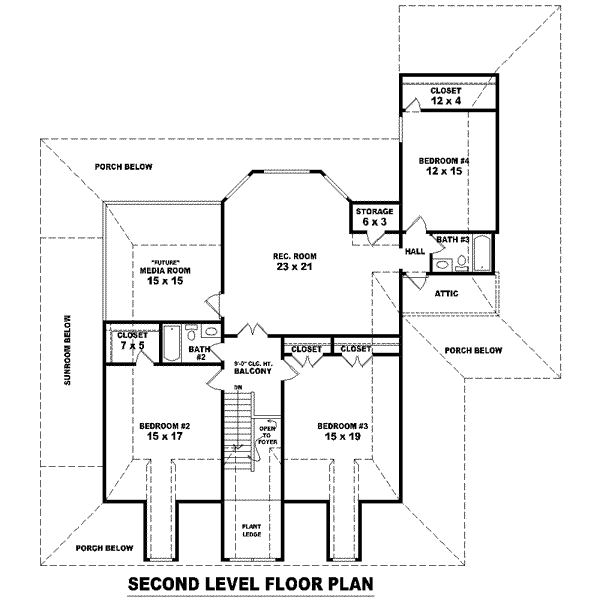 upper floor house blueprint