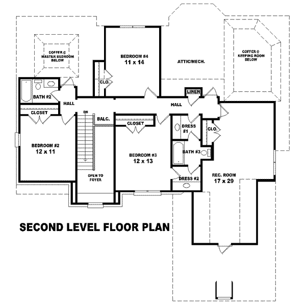upper floor house blueprint