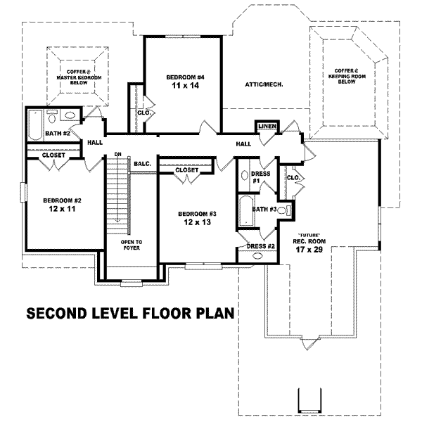 upper floor house blueprint