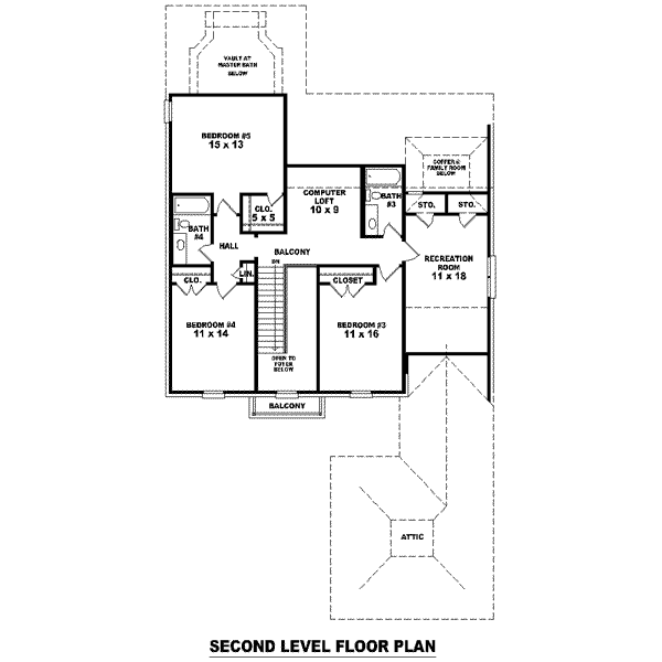 upper floor house blueprint