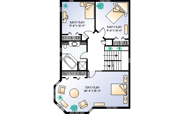 upper floor house blueprint