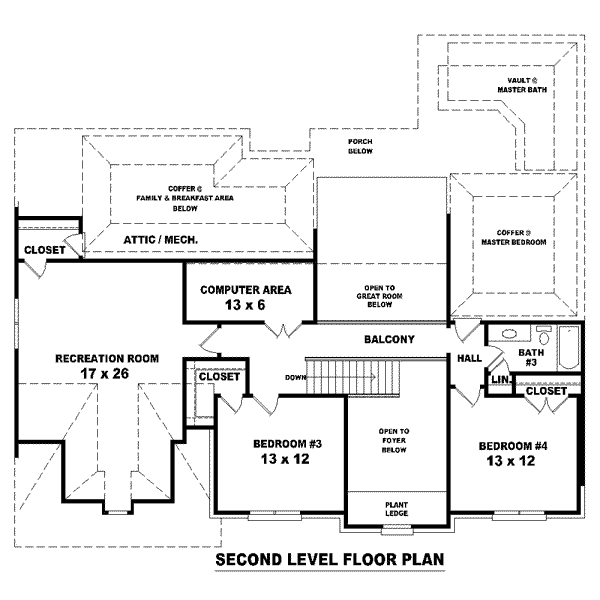 upper floor house blueprint