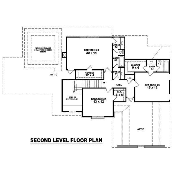 upper floor house blueprint