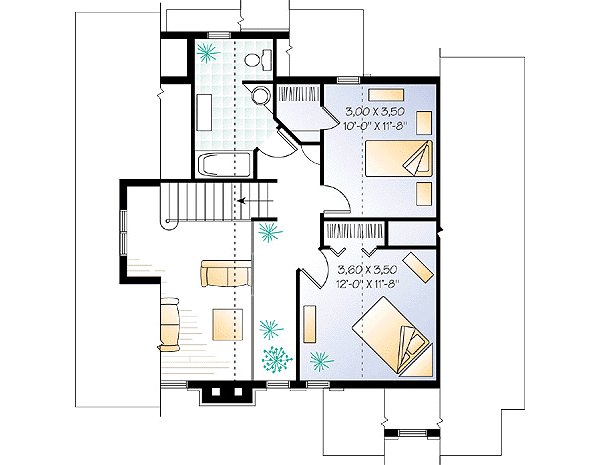 upper floor house blueprint