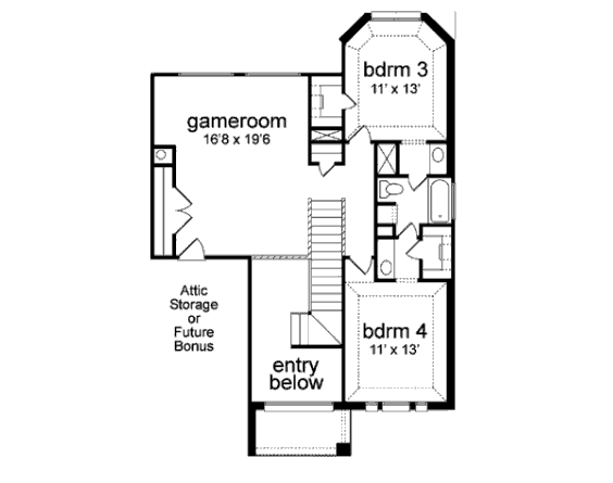 upper floor house blueprint