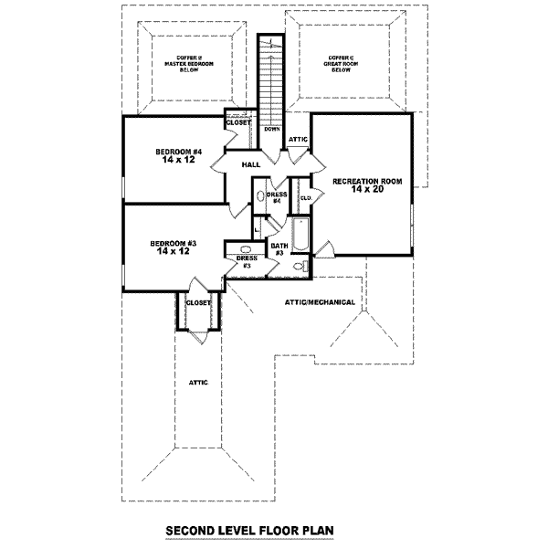 upper floor house blueprint