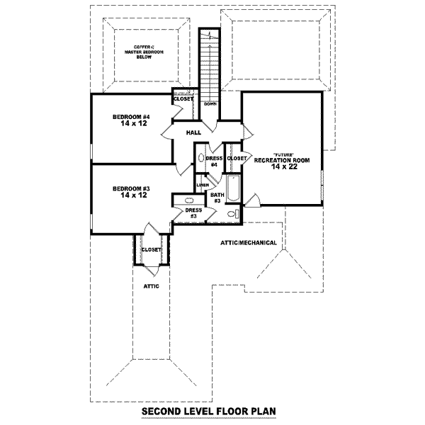 upper floor house blueprint