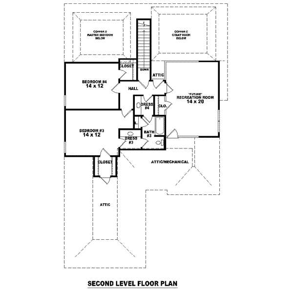 upper floor house blueprint