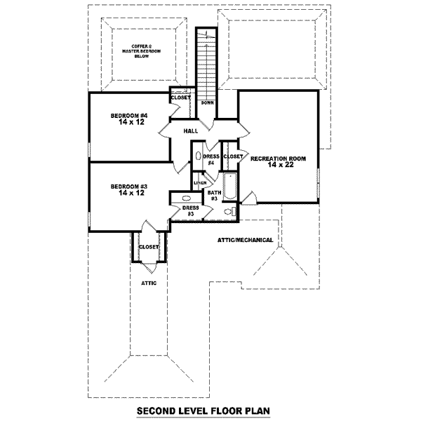 upper floor house blueprint