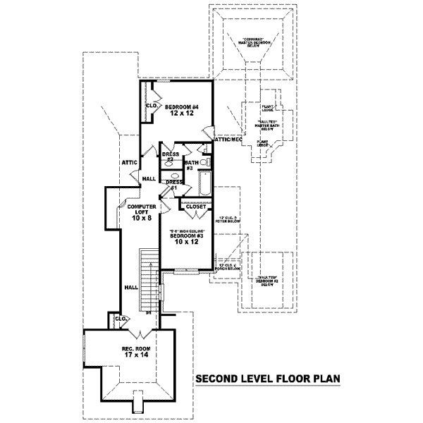 upper floor house blueprint