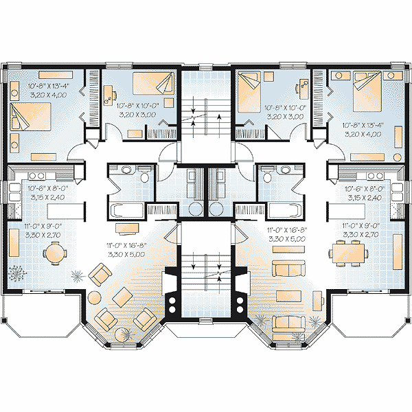 upper floor house blueprint