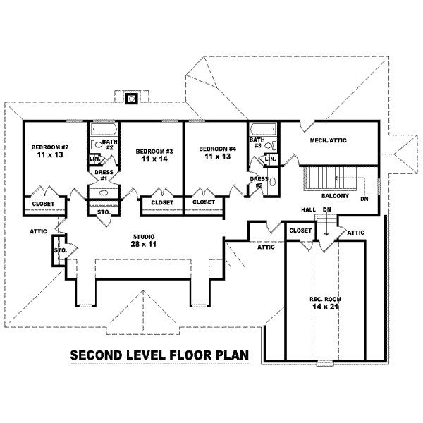 upper floor house blueprint