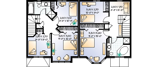 upper floor house blueprint