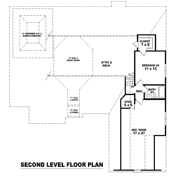 upper floor house blueprint