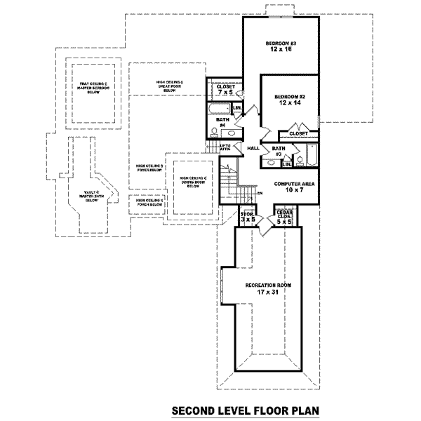 upper floor house blueprint