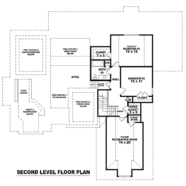 upper floor house blueprint
