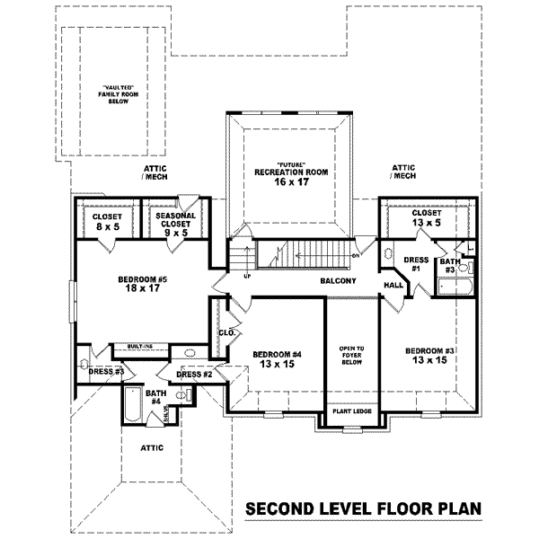 upper floor house blueprint