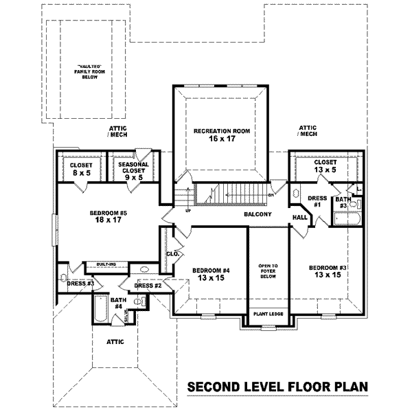 upper floor house blueprint