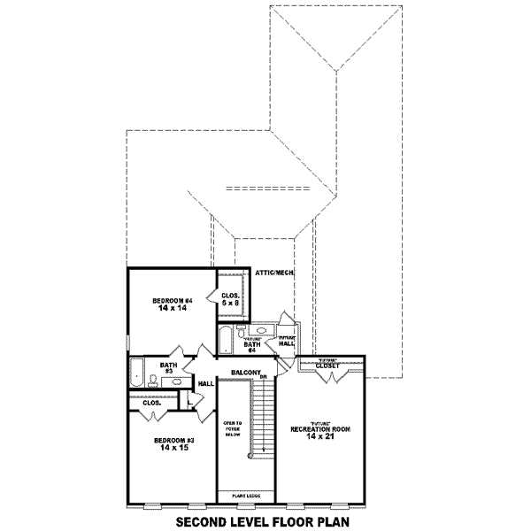 upper floor house blueprint