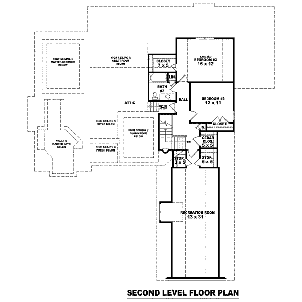 upper floor house blueprint