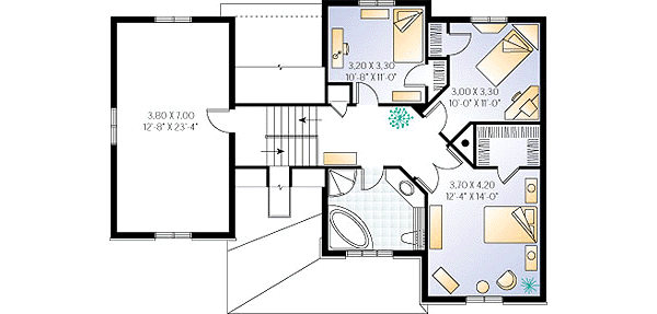 upper floor house blueprint