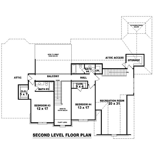 upper floor house blueprint