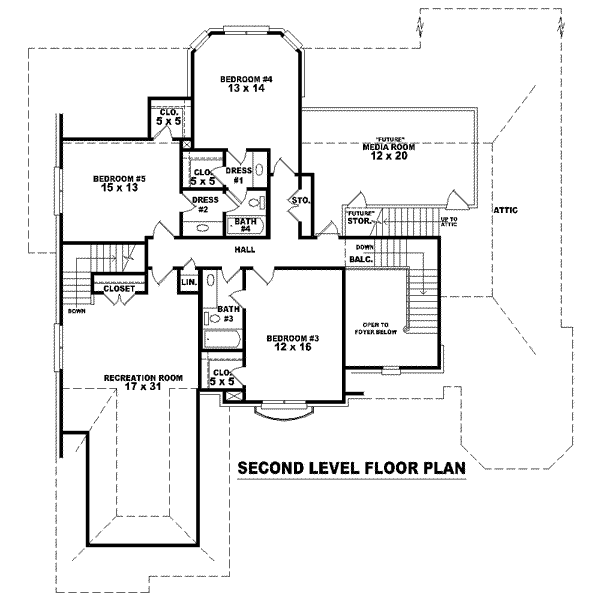 upper floor house blueprint
