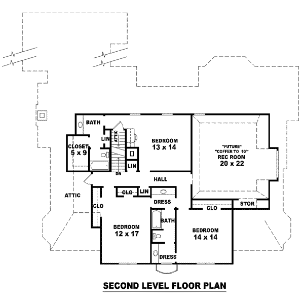 upper floor house blueprint
