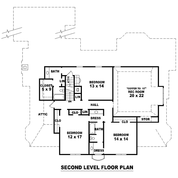 upper floor house blueprint