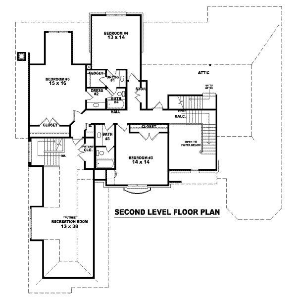 upper floor house blueprint