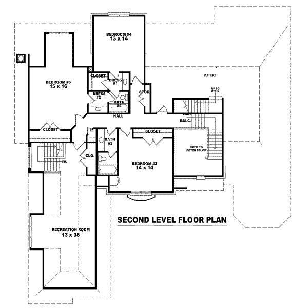 upper floor house blueprint