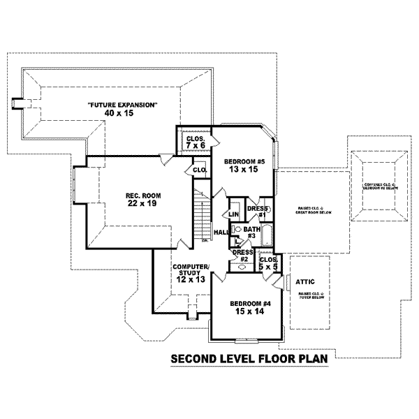 upper floor house blueprint