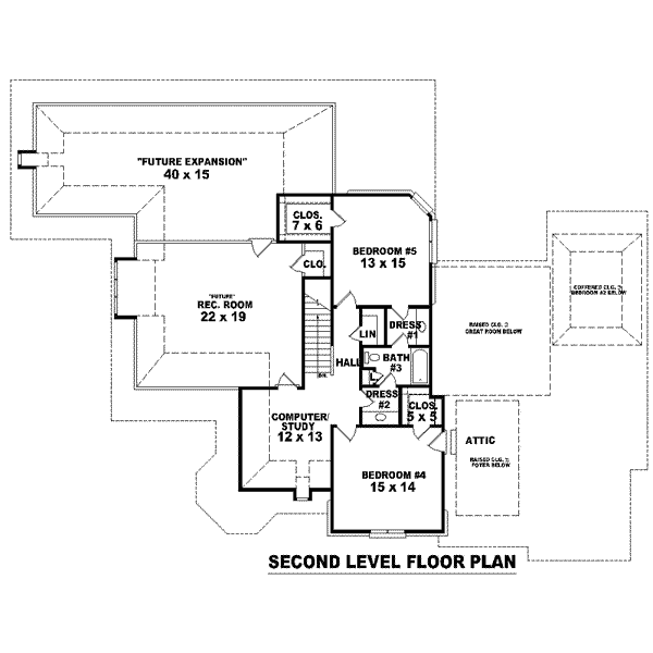 upper floor house blueprint