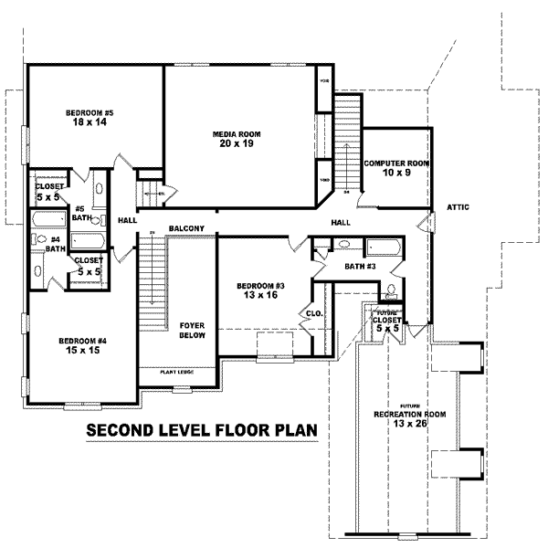 upper floor house blueprint