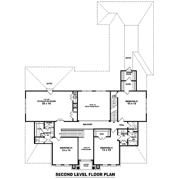 upper floor house blueprint