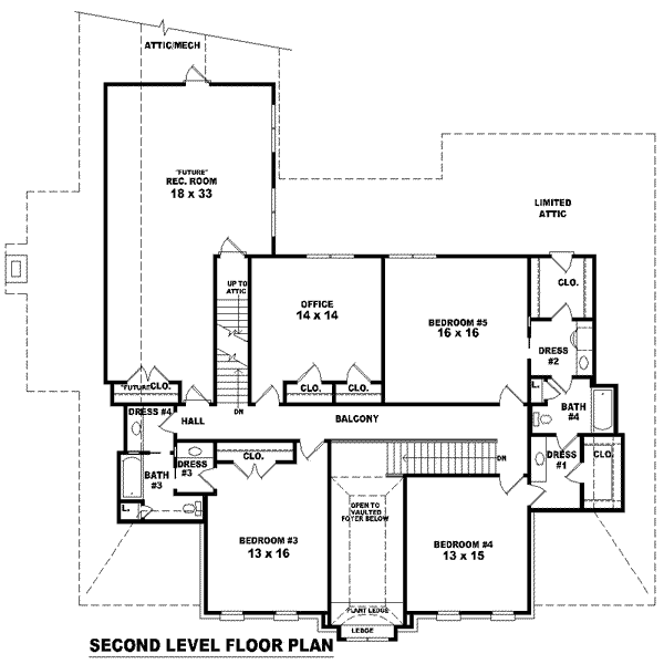 upper floor house blueprint