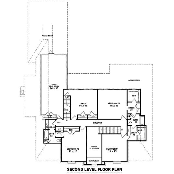 upper floor house blueprint