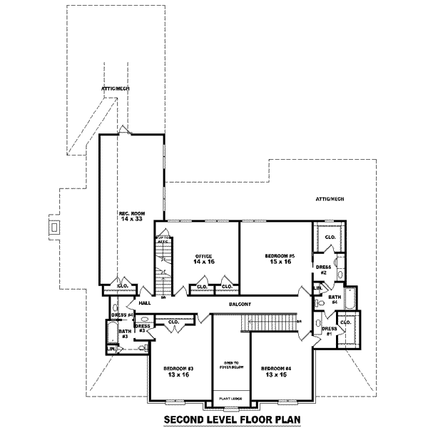 upper floor house blueprint