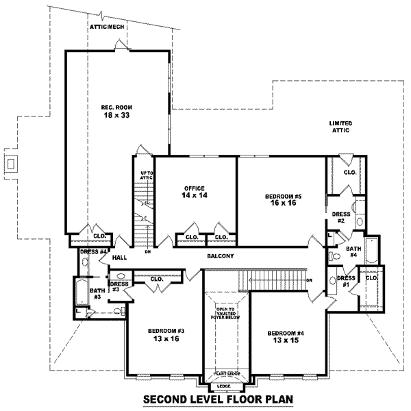 upper floor house blueprint