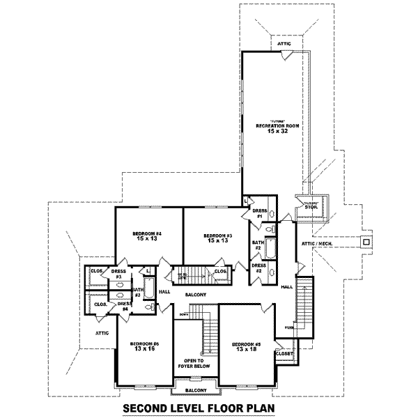 upper floor house blueprint