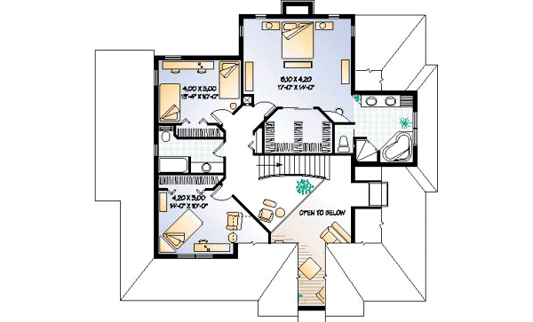 upper floor house blueprint