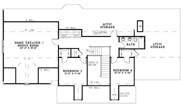 upper floor house blueprint