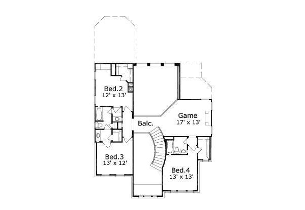upper floor house blueprint