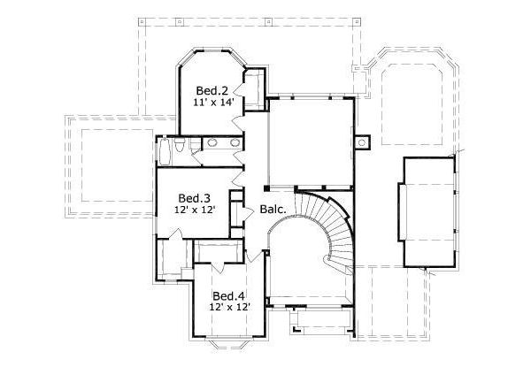 upper floor house blueprint
