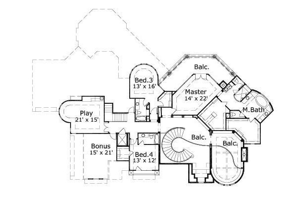 upper floor house blueprint