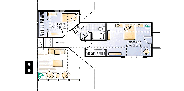 upper floor house blueprint